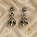 Load image into Gallery viewer, Floral Finesse Jhumkas