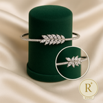 Load image into Gallery viewer, Enchanted Marquise Leaf Cuff Bracelet