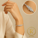 Load image into Gallery viewer, Rivyah Marquise Blossom Pavé Bangle