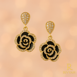 Load image into Gallery viewer, Golden Enamel Blossom Drops