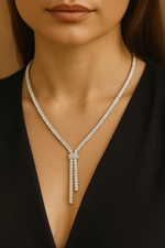 Load image into Gallery viewer, Silver Designer Neckline- Rivyah