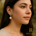 Load image into Gallery viewer, Rivyah Pearl Earrings