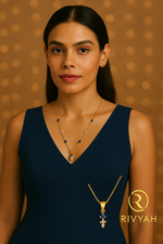 Load image into Gallery viewer, Blue Spark Aura Pendant Set