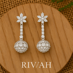 Load image into Gallery viewer, Crystal Bloom Dangler Earrings for women