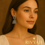 Load image into Gallery viewer, Antique Blossom Jhumkas