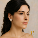 Load image into Gallery viewer, Eternal Pearl Spiral Halo Stud Earrings