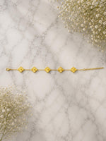 Load image into Gallery viewer, Gold Flower Charm Bracelet for Women