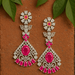 Load image into Gallery viewer, Pink AD earrings for women
