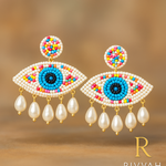 Load image into Gallery viewer, Mystic Eye Beaded Earrings
