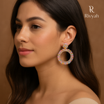 Load image into Gallery viewer, Floral Radiance Hoops
