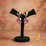 Load image into Gallery viewer, Rivyah Rosewater Crystal Drop Earrings

