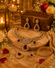 Royal Ruby Kundan Bridal Jewelry Collection