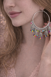 Multicolor Oxidised Bali for Women