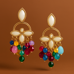 Load image into Gallery viewer, Rivyah Multicolor Drop Chandelier Earrings
