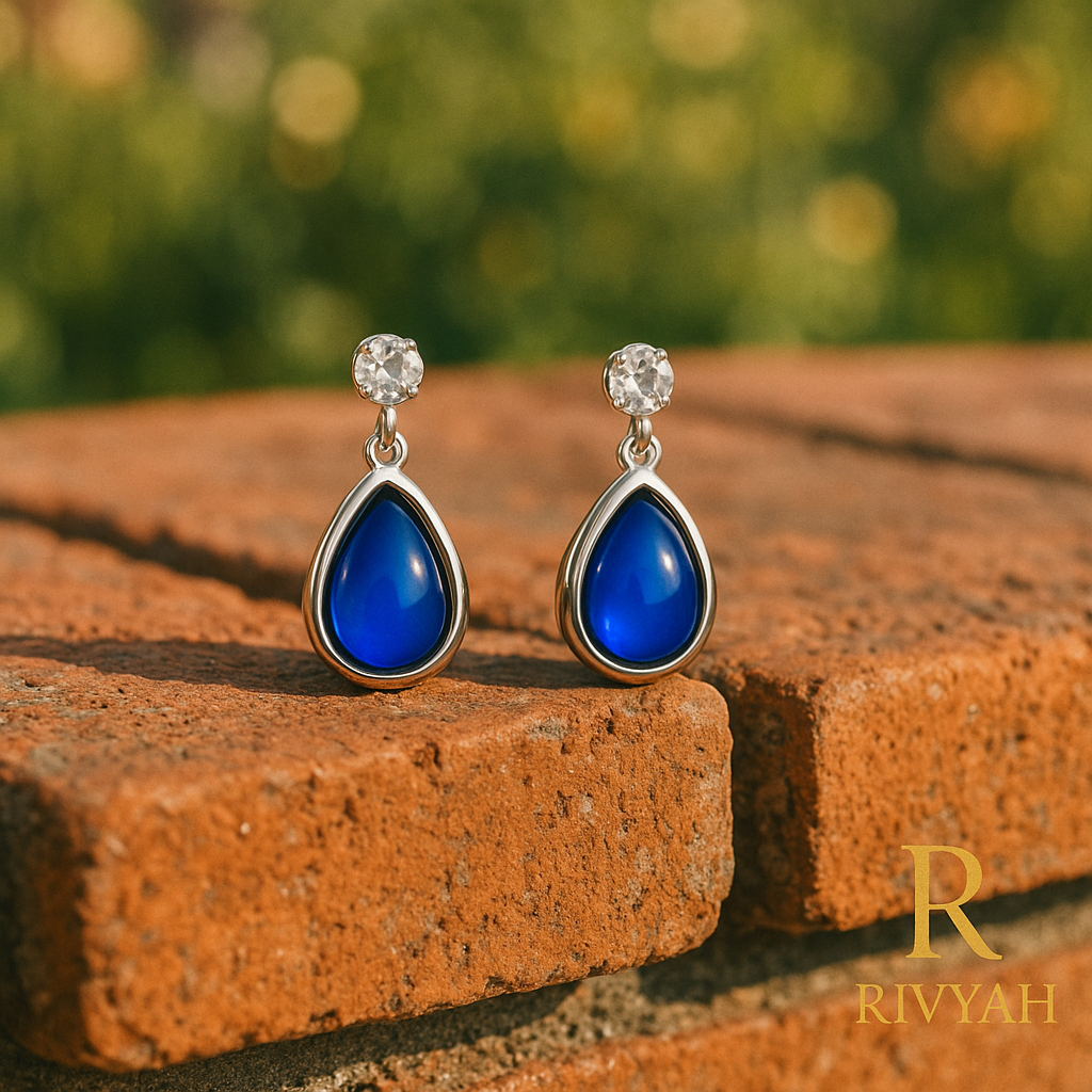 Rivyah Azure Teardrop Earrings