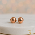 Load image into Gallery viewer, Rivyah Rose Sphere Stud Earrings
