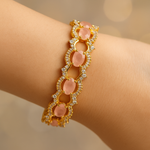Load image into Gallery viewer, Blush Radiance Gold Bracelet for women - Rivyah
