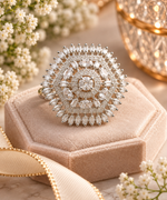 Load image into Gallery viewer, Elegant CZ Statement Ring for Women | Rivyah Studio