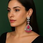 Load image into Gallery viewer, Pink AD earrings for women
