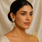 Load image into Gallery viewer, Pearl Cascade Jhumkas for women

