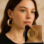 Load image into Gallery viewer, Echo Radiance Statement Hoops
