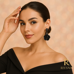 Load image into Gallery viewer, Midnight Rose Pavé Drops
