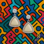 Load image into Gallery viewer, Urban Prism Triangle Drop Earrings by Rivyah
