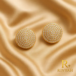 Load image into Gallery viewer, Radiant Pave Halo Stud Earrings
