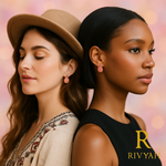 Load image into Gallery viewer, Rivyah Blush Teardrop Earrings
