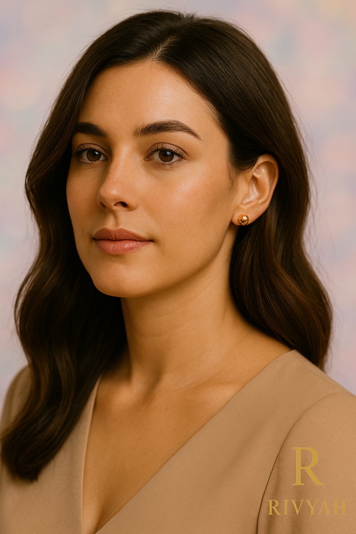 Rivyah Rose Sphere Stud Earrings