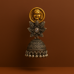 Load image into Gallery viewer, Divine Devi Oxidized Jhumka Earrings for women
