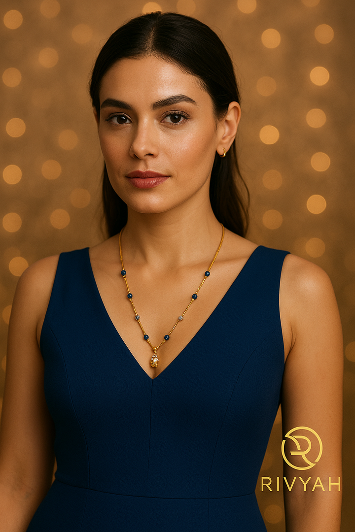 Blue Spark Aura Pendant Set