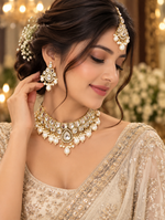 Load image into Gallery viewer, Timeless Kundan Pearl Bridal Set