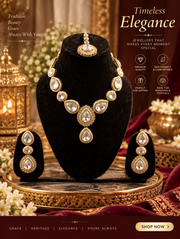 Kundan Necklace - Timeless Sparkle
