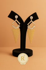 Load image into Gallery viewer, Art Deco Cascade Fringe Earrings
