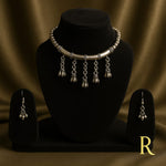 Load image into Gallery viewer, Antique Grace Oxidized Silver Set
