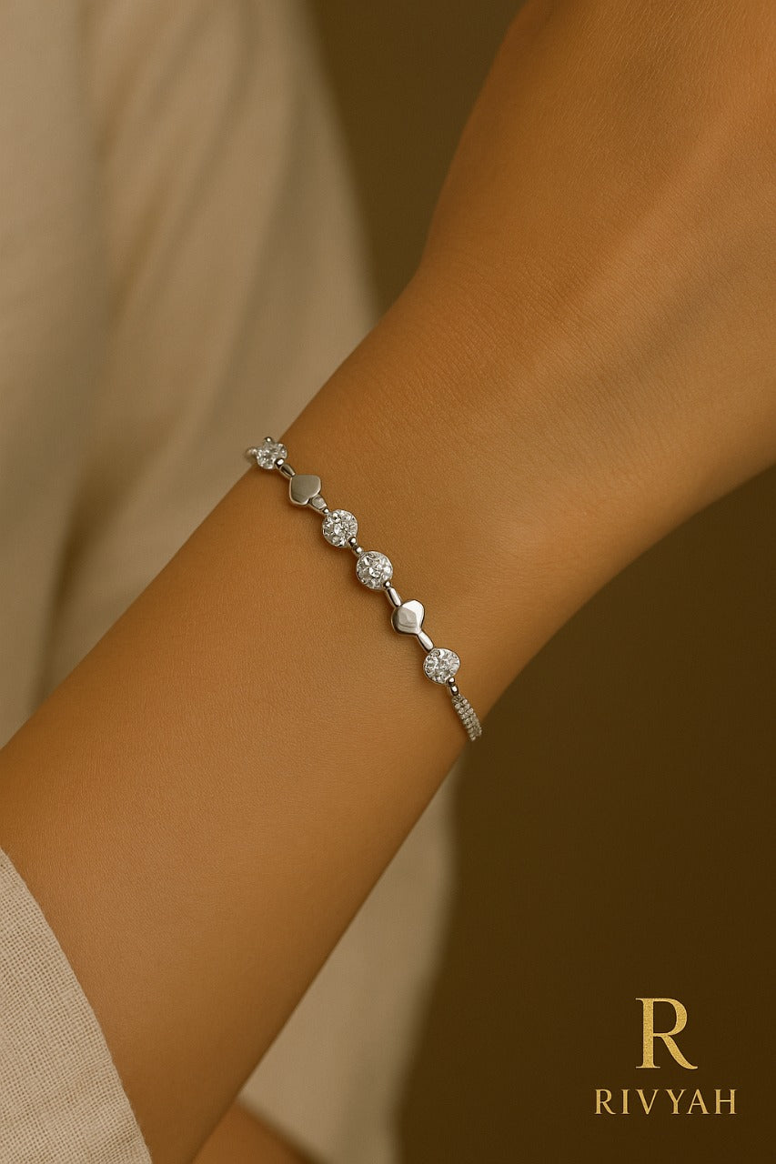 Heartbeat Harmony Diamond Bracelet
