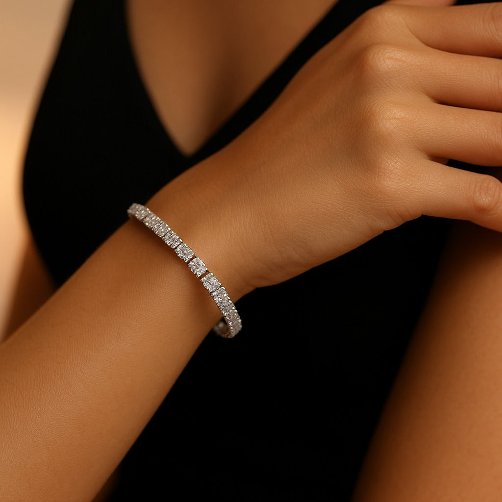 Infinite Radiance Diamond Tennis Bracelet