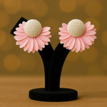 Load image into Gallery viewer, Pink Petal Pearl Studs for women - Rivyah

