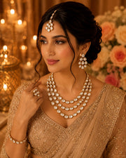 Royal Pearl Layered Necklace Set