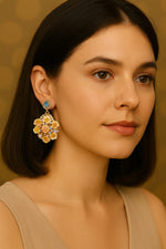 Load image into Gallery viewer, Blossom Charm Floral Earrings for women - Rivyah
